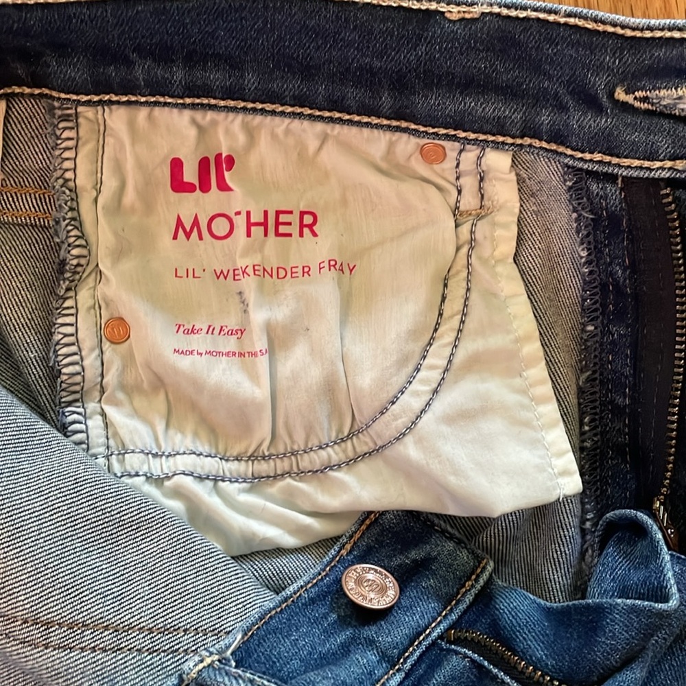 MOTHER Lil Mother Weekender Fray EUC Size 28 - Picture 7 of 7